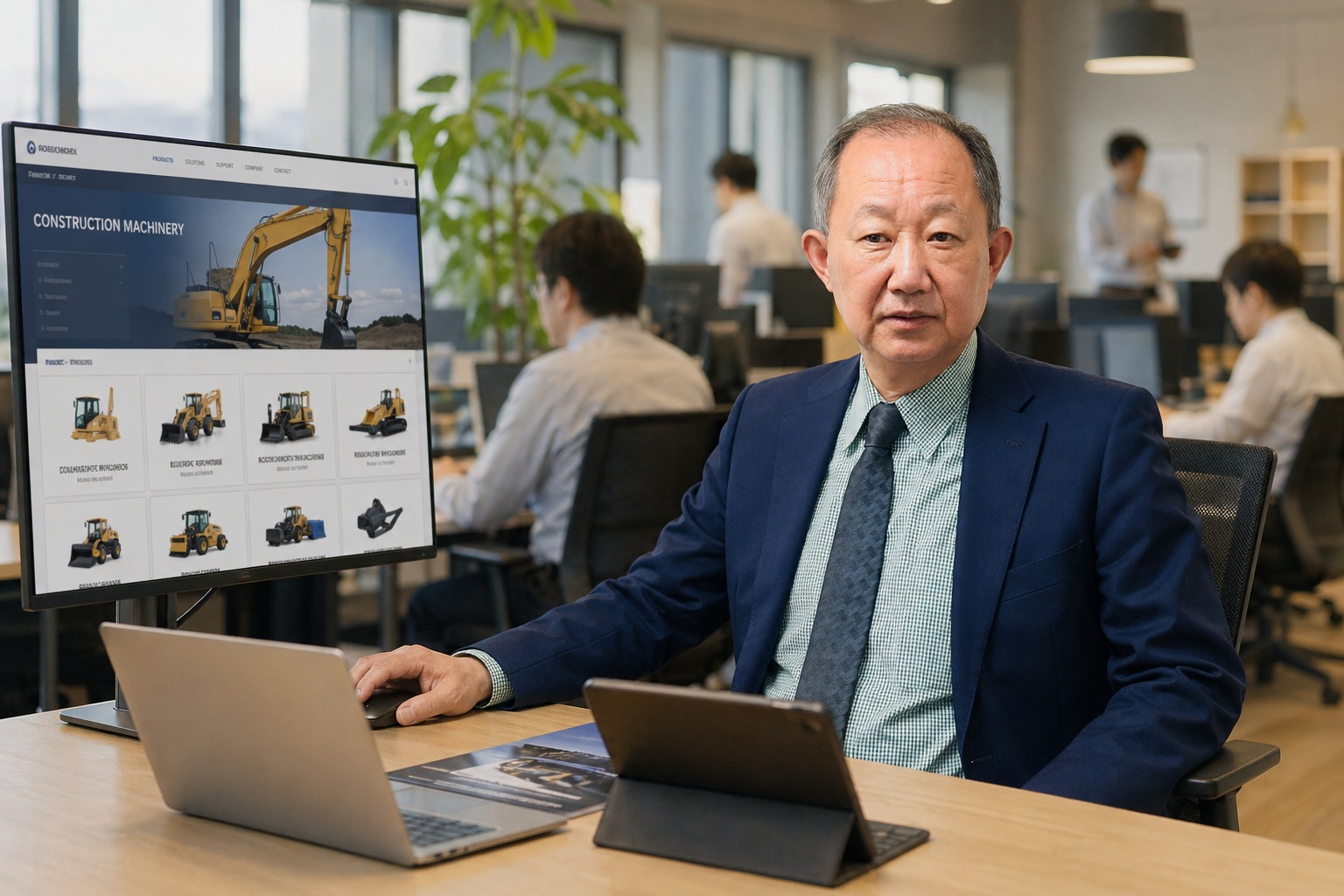 中古建機専門ウェブサイトを開設